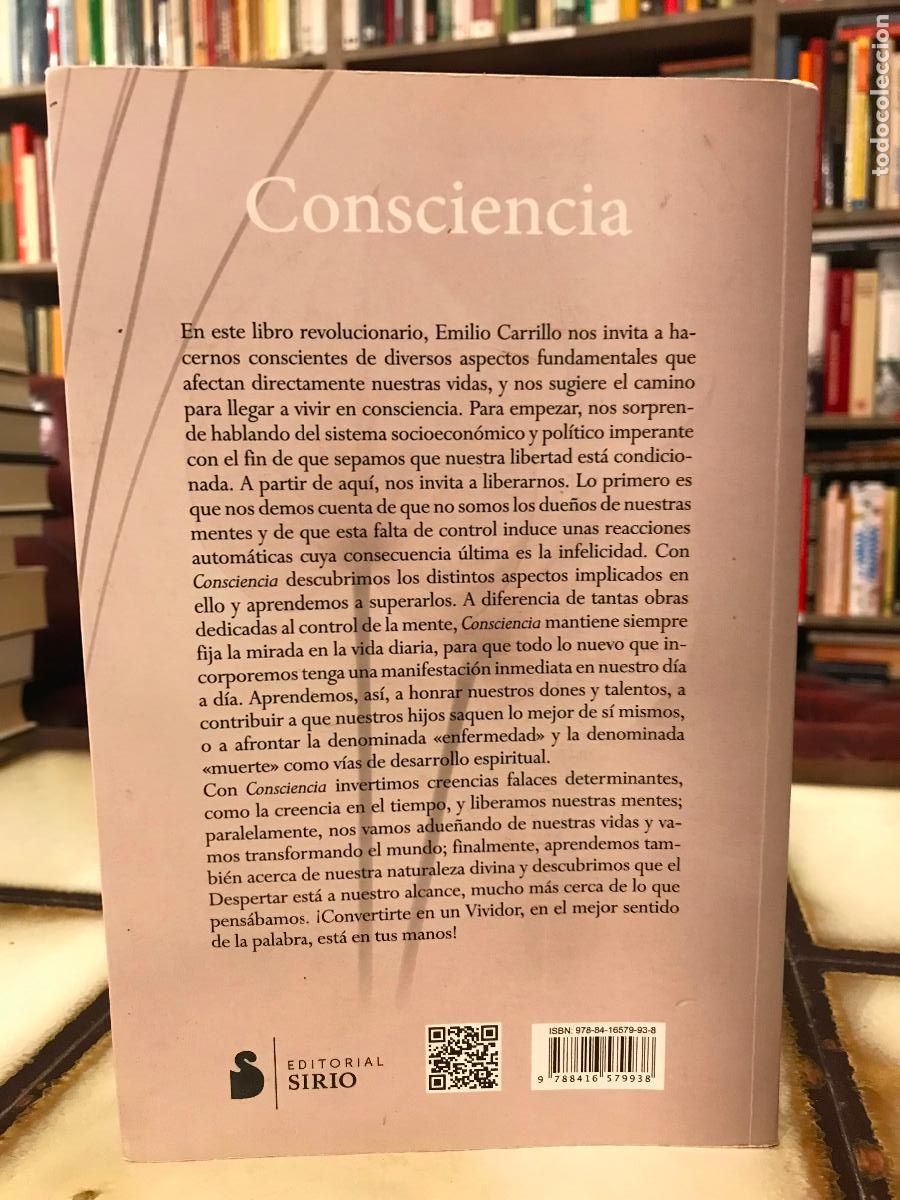 Libros de segunda mano: Consciencia. Emilio Carrillo - Foto 2