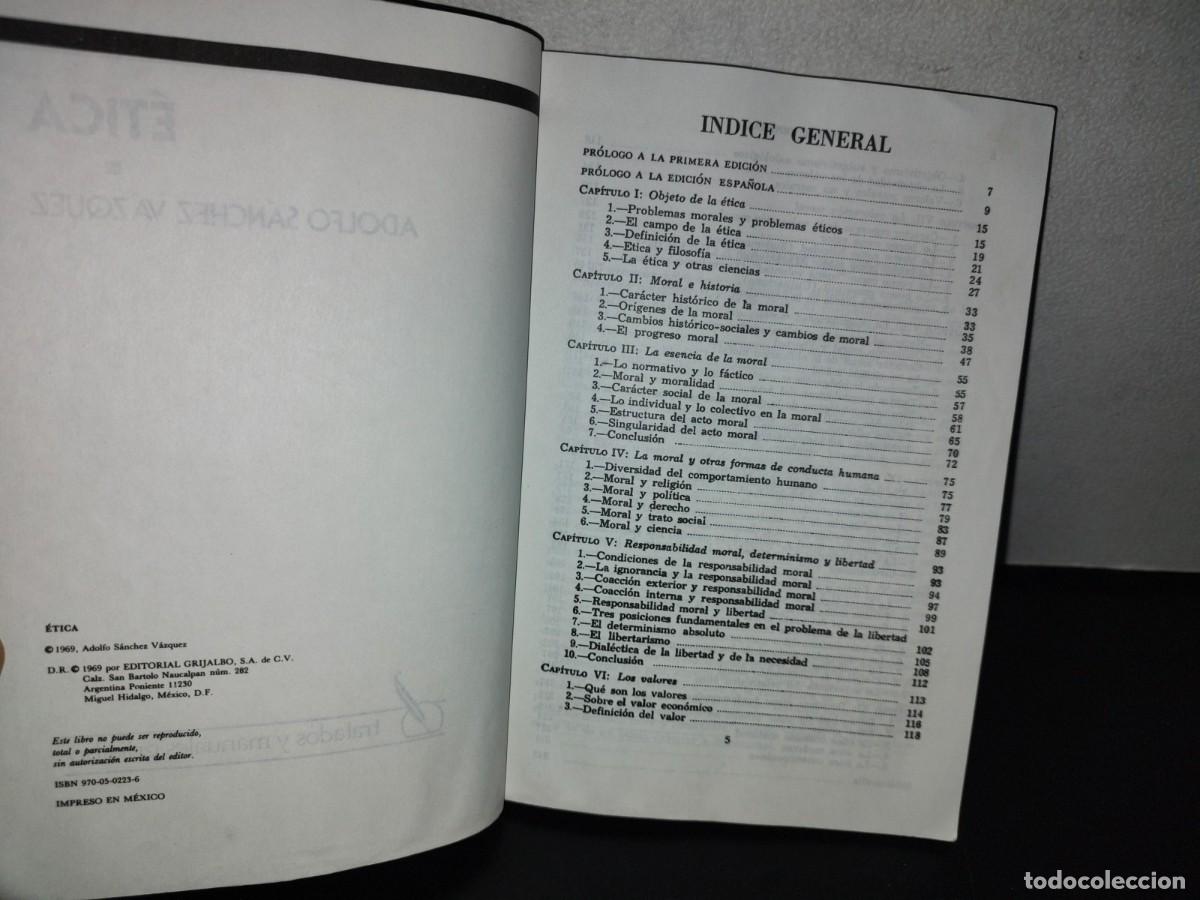 Libros de segunda mano: 121- &Eacute;TICA - ADOLFO S&Aacute;NCHEZ V&Aacute;ZQUEZ - Foto 5