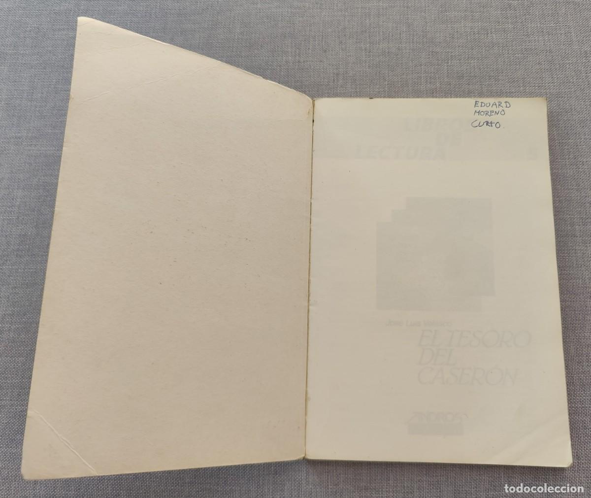 Libros de segunda mano: Libro. El Tesoro del caseron. De Jose Luis Velasco. Editorial Andros. A&ntilde;o 1990. - Foto 2