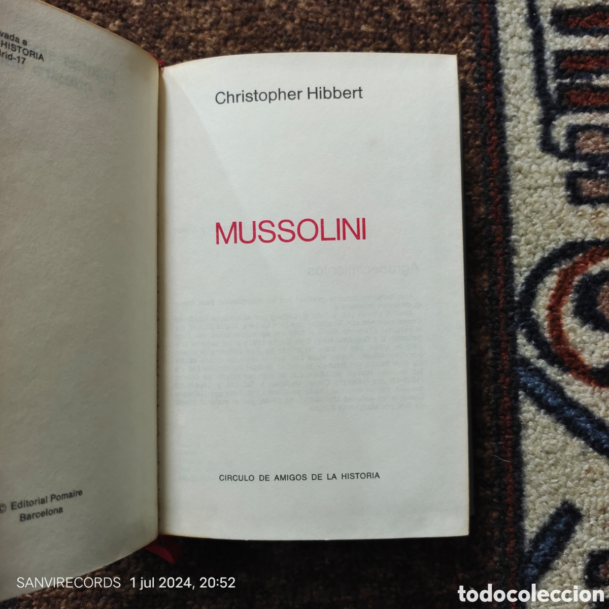 Libros de segunda mano: FIGURAS SINGULARES DE NUESTRO TIEMPO: MUSSOLINI - Foto 2