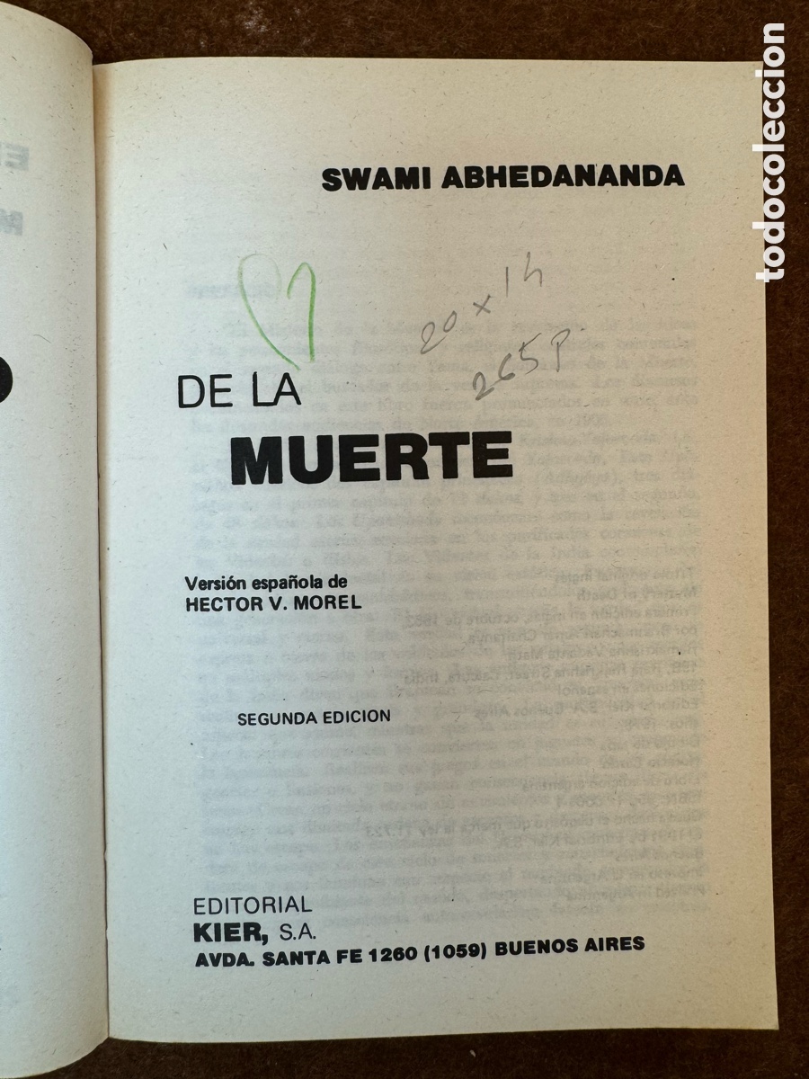 Libros de segunda mano: EL MISTERIO DE LA MUERTE, SWAMI ABHEDANANDA - Foto 4