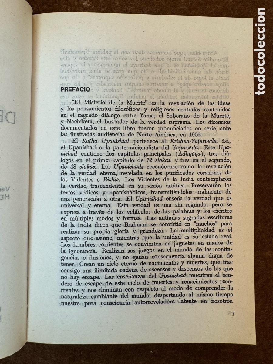 Libros de segunda mano: EL MISTERIO DE LA MUERTE, SWAMI ABHEDANANDA - Foto 5