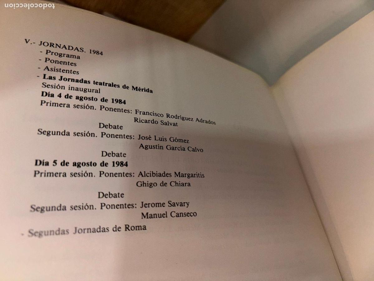 Libros de segunda mano: MONLE&Oacute;N, JOS&Eacute;. TEATRO ROMANO DE M&Eacute;RIDA (1933-1985). DEBATE E HISTORIA - Foto 7