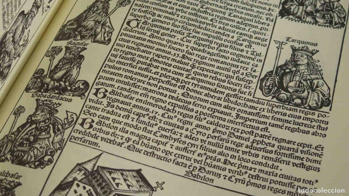 Libros de segunda mano: Liber Chronicarum. Facsimil. Ejemplar numerado. FACSIMIL. VICENT - Foto 4