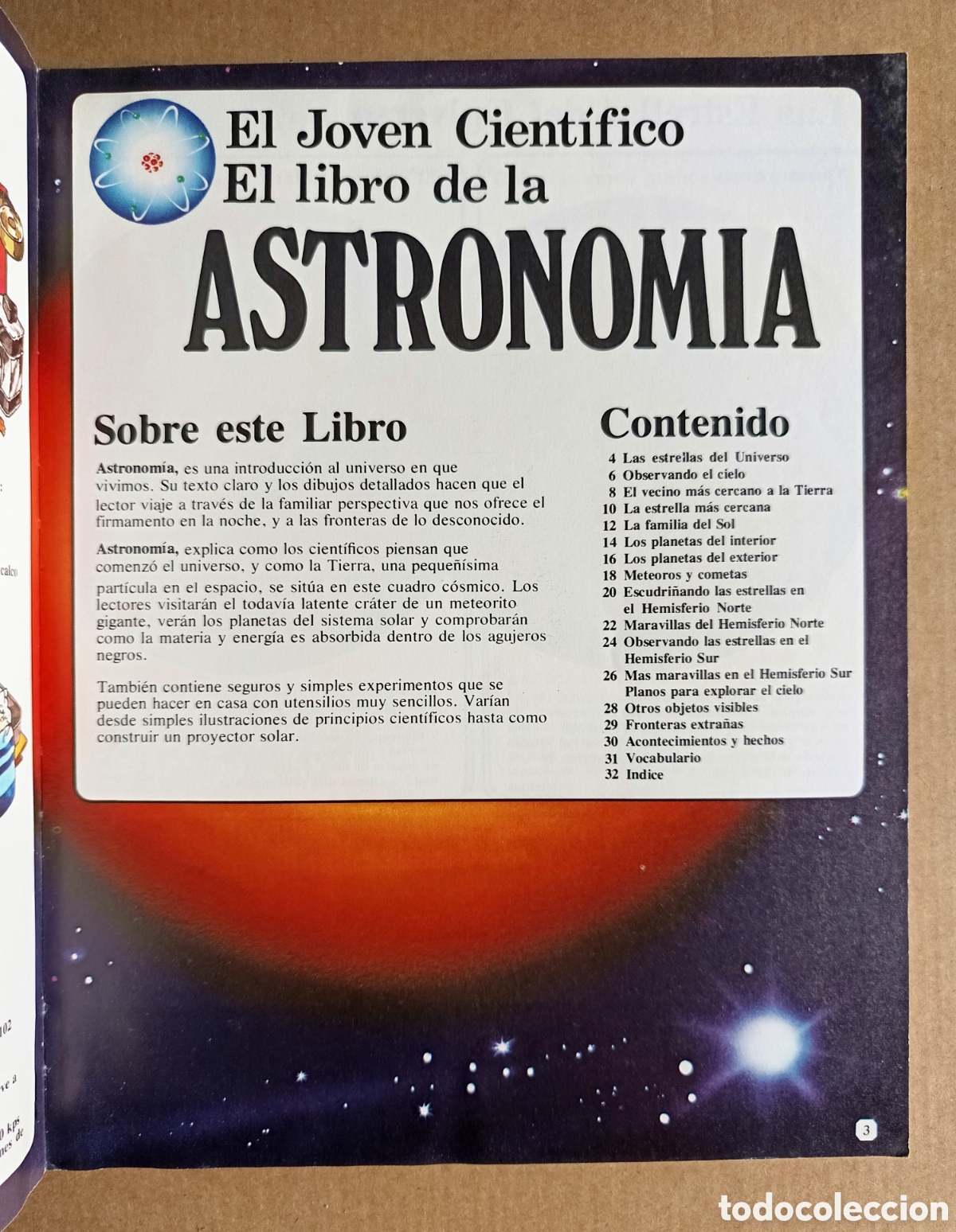 Libros de segunda mano: (*_*) El Joven Cient&iacute;fico: El Libro de la Astronom&iacute;a (Plesa/SM, 1978). Por Christopher Maynard. - Foto 3