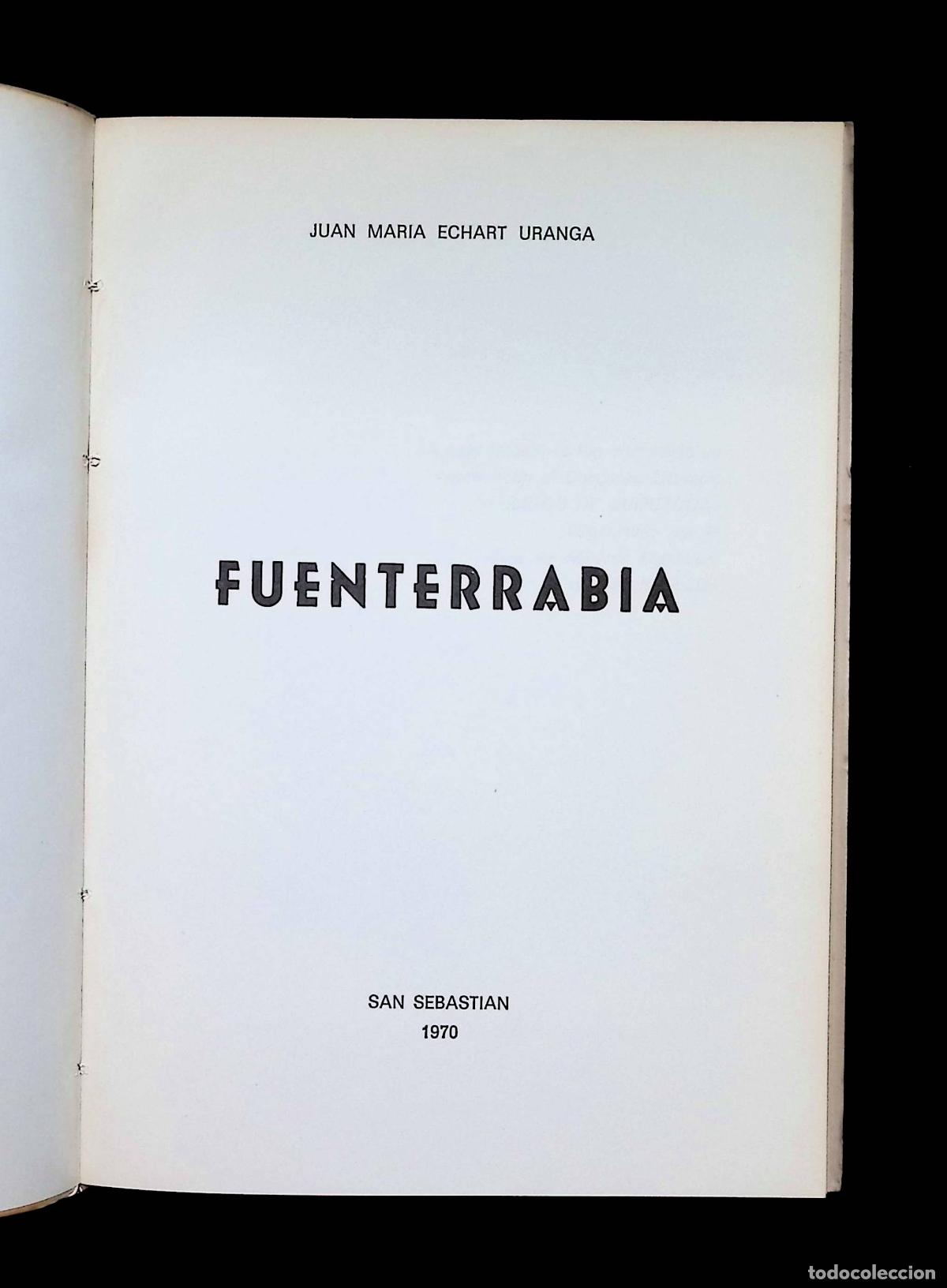 Libros de segunda mano: FUENTERRABIA. - ECHART URANGA, Juan Maria. - Foto 2