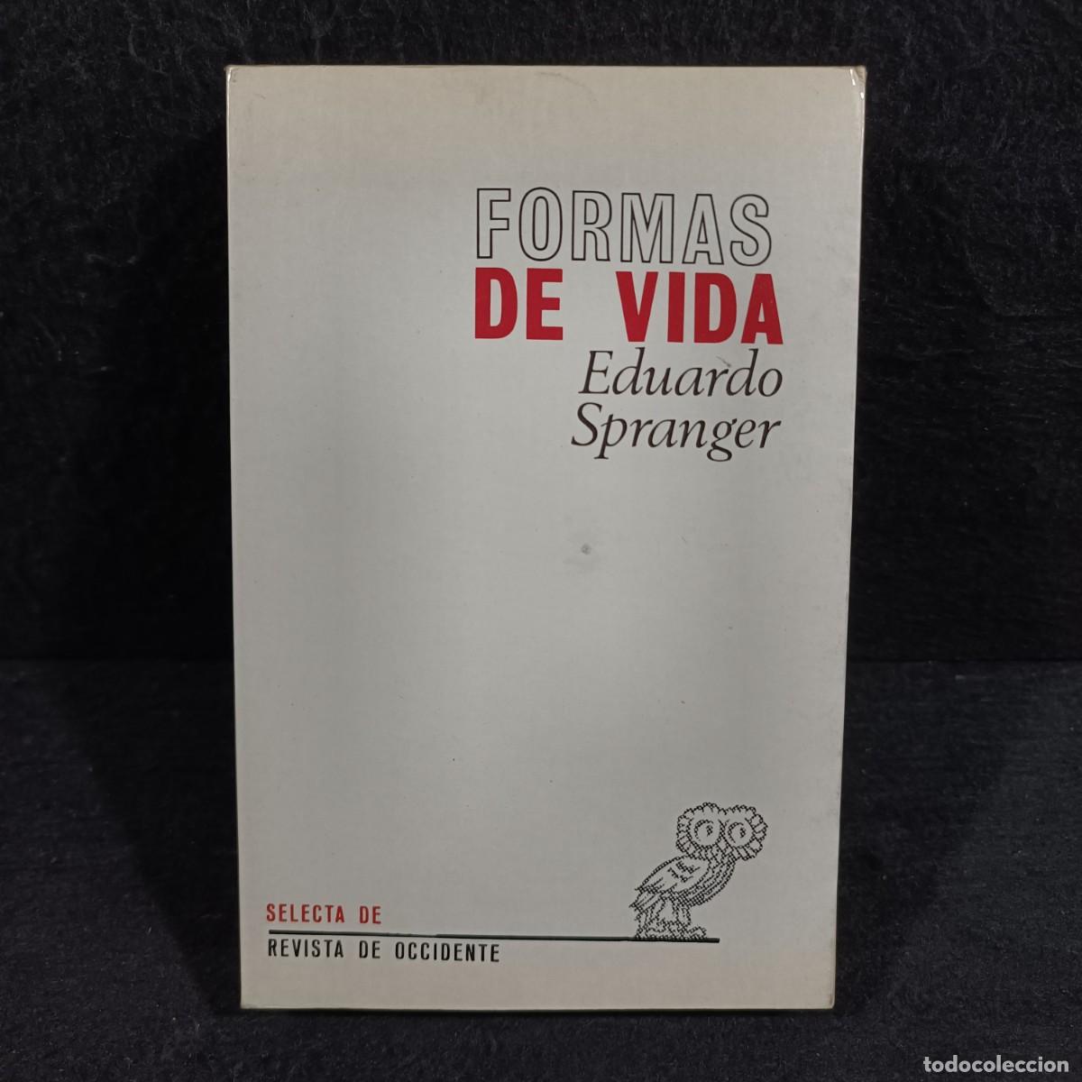 Libros de segunda mano: FORMAS DE VIDA - EDUARDO SPRANGER - REVISTA DE OCCIDENTE / 29.037 - Foto 1