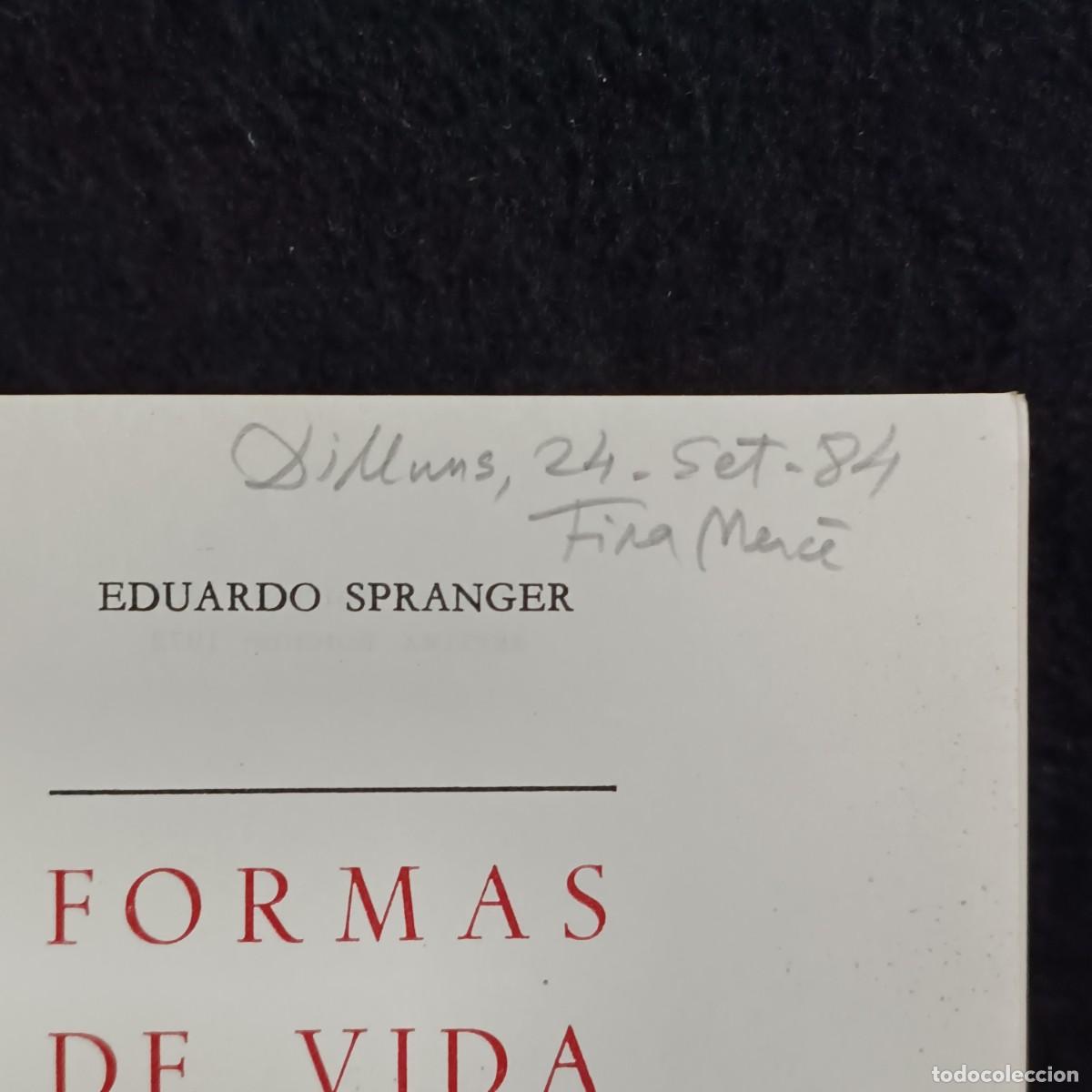 Libros de segunda mano: FORMAS DE VIDA - EDUARDO SPRANGER - REVISTA DE OCCIDENTE / 29.037 - Foto 6