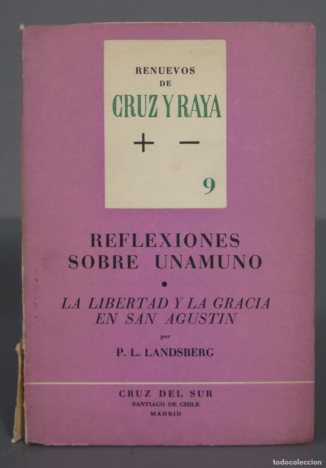 Libros de segunda mano: REFLEXIONES SOBRE UNAMUNO. CRUZ Y RAYA - Foto 1