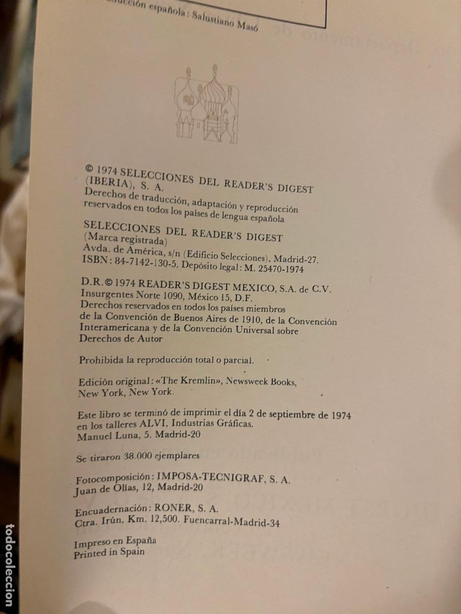 Libros de segunda mano: El Kremlin. Abraham Ascher. 1974. PEDIDO M&Iacute;NIMO 5&euro; - Foto 3
