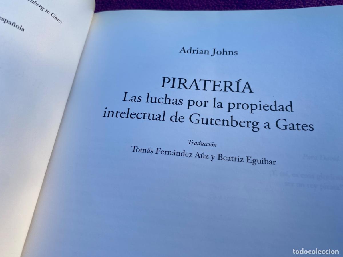 Libros de segunda mano: PIRATERIA - JOHNS ADRIAN - EDICIONES AKAL - Foto 8