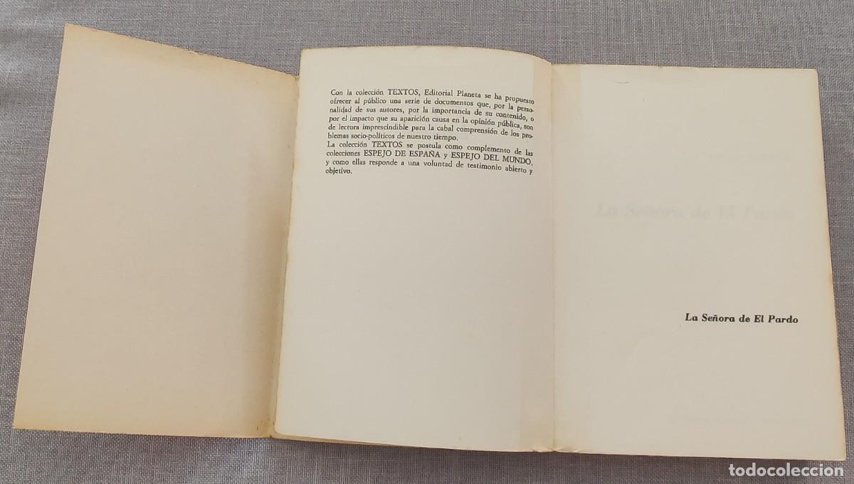 Libros de segunda mano: Libro. La Se&ntilde;ora del pardo. De Ramon Garriga. Cuarta edicion. A&ntilde;o 1979. - Foto 3