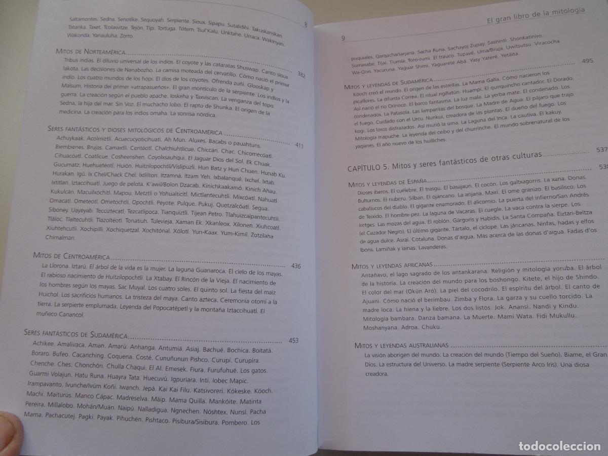 Libros de segunda mano: EL GRAN LIBRO DE LA MITOLOGIA -CAROLINA AQUINO - LIBSA -2007 - Foto 2