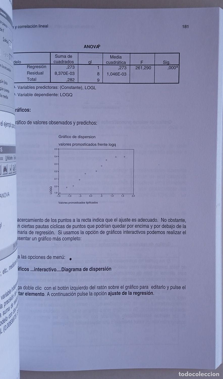 Libros de segunda mano: AN&Aacute;LISIS DE DATOS PARA LAS CIENCIAS SOCIALES CON SPSS - Foto 7