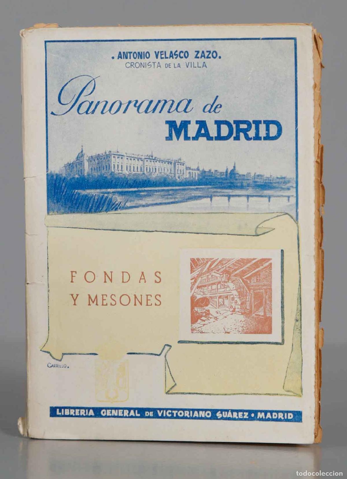 Libros de segunda mano: PANORAMA DE MADRID, FONDAS Y MESONES VELASCO ZAZO