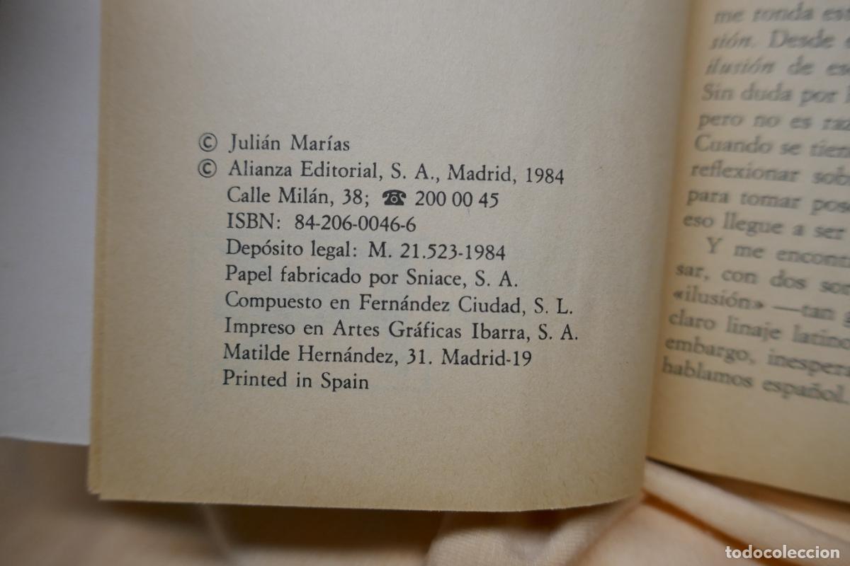 Libros de segunda mano: Juli&aacute;n Mar&iacute;as - Breve tratado de la ilusi&oacute;n - Foto 5