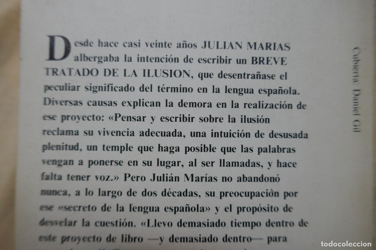 Libros de segunda mano: Juli&aacute;n Mar&iacute;as - Breve tratado de la ilusi&oacute;n - Foto 9