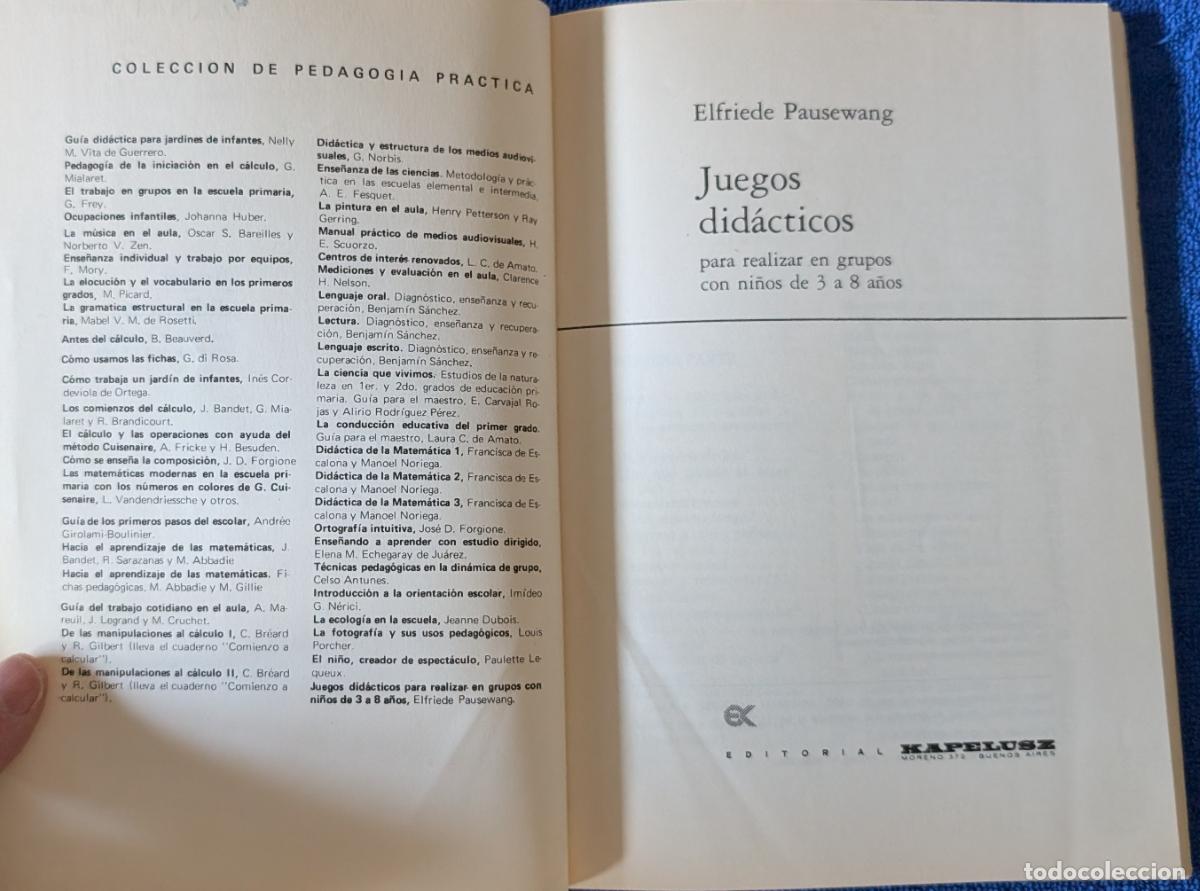 Libros de segunda mano: Juegos did&aacute;cticos - Elfriede Pausewang - Kapelusz (1977) - Foto 3