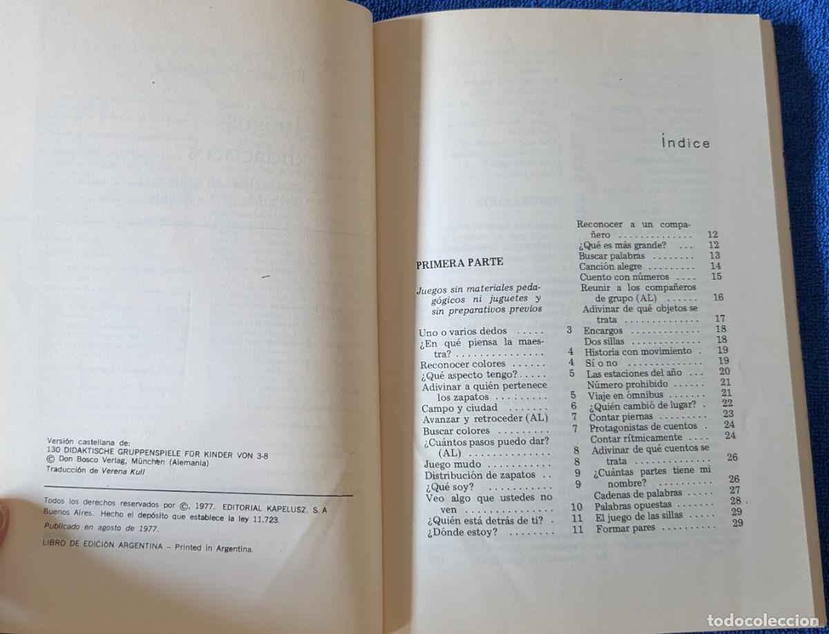 Libros de segunda mano: Juegos did&aacute;cticos - Elfriede Pausewang - Kapelusz (1977) - Foto 4