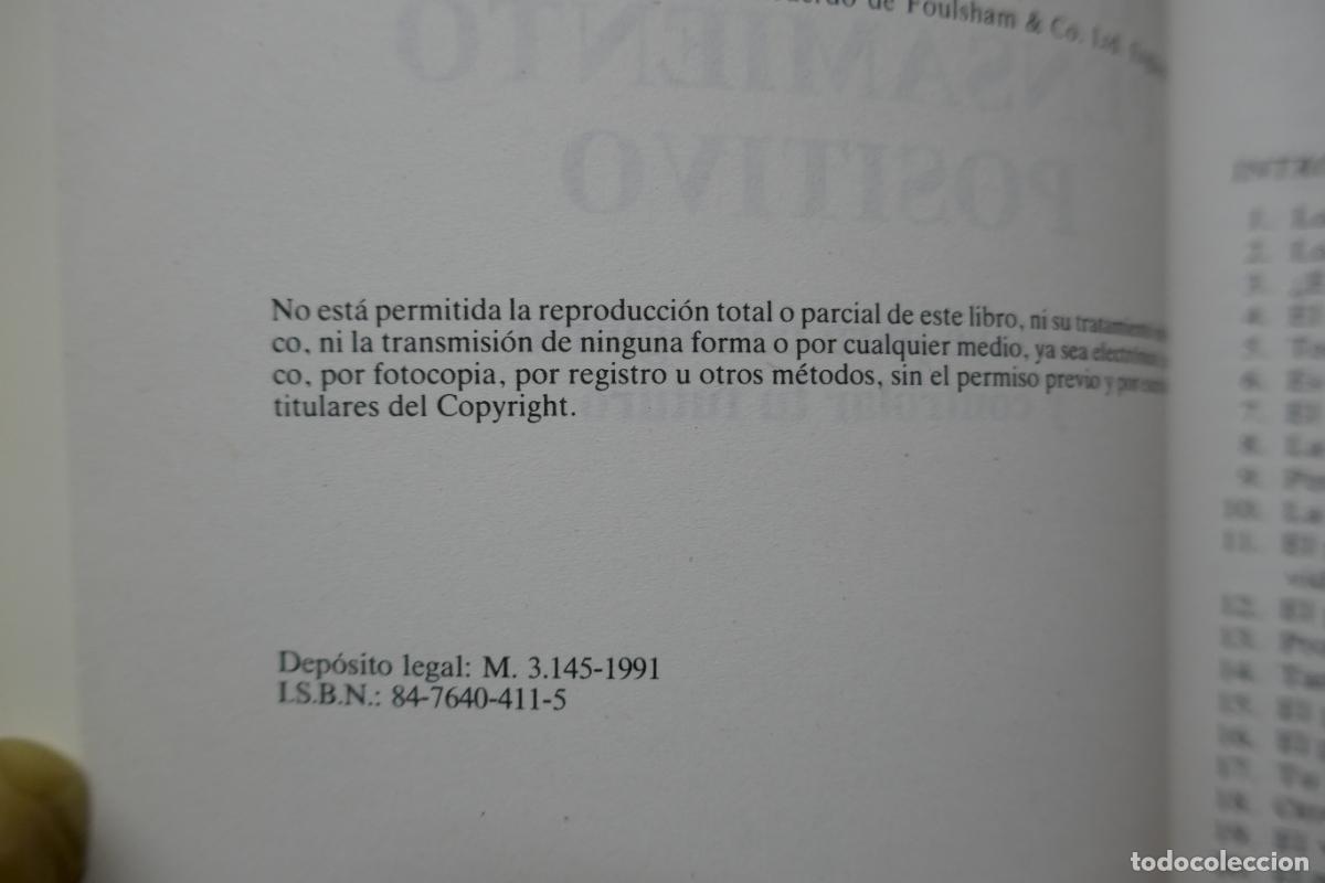 Libros de segunda mano: El poder del pensamiento positivo / Oakley, Gilbert - Foto 5