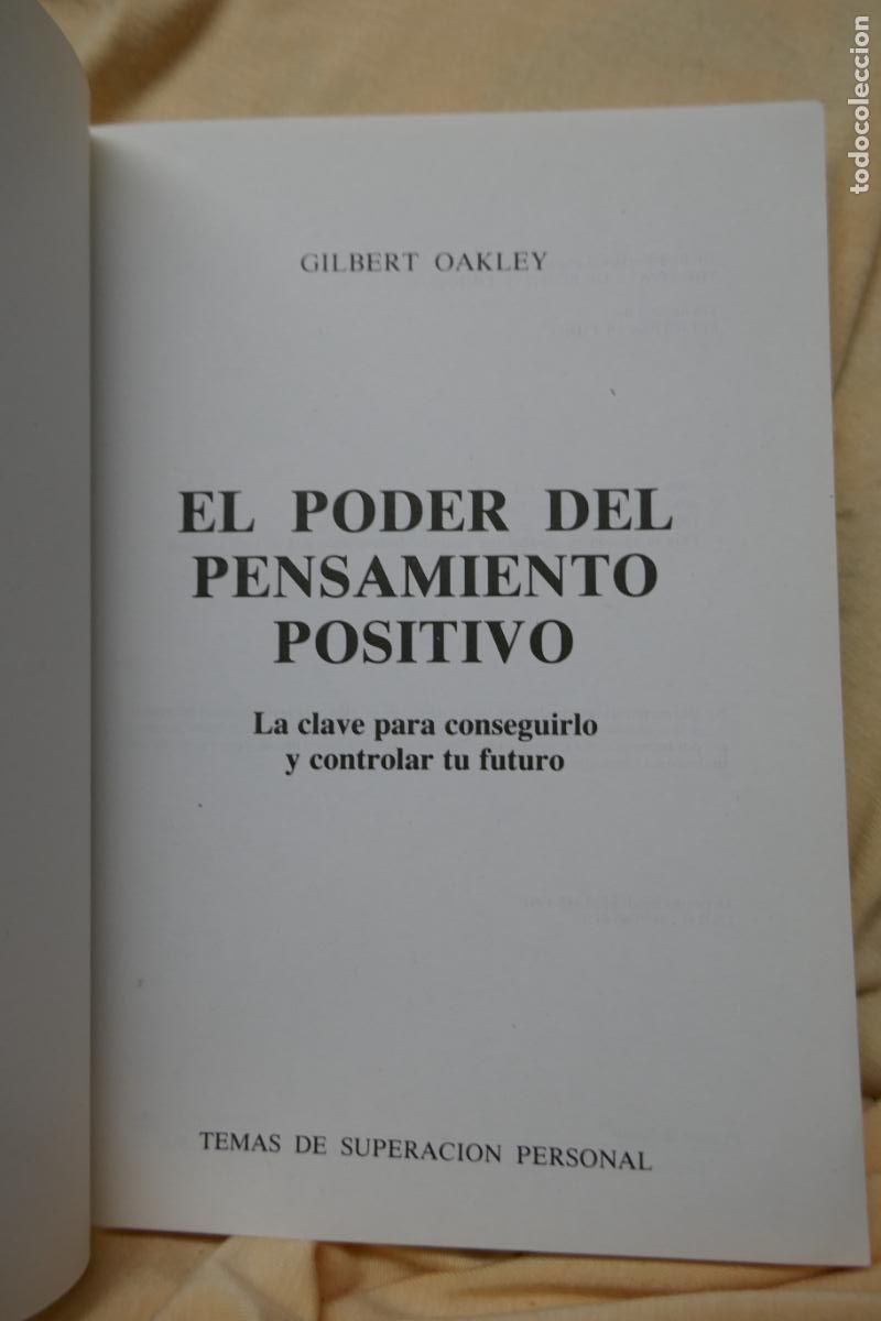 Libros de segunda mano: El poder del pensamiento positivo / Oakley, Gilbert - Foto 6