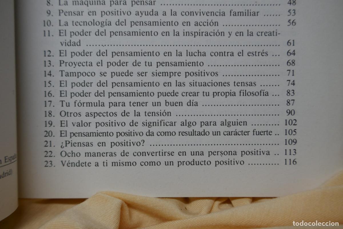Libros de segunda mano: El poder del pensamiento positivo / Oakley, Gilbert - Foto 8