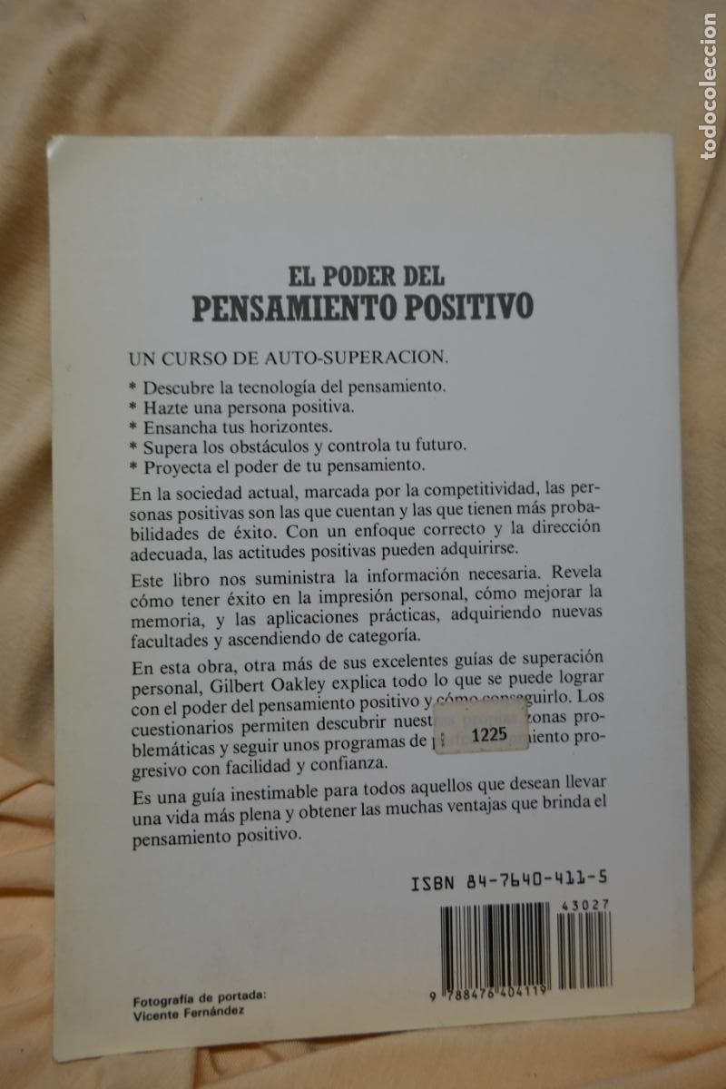 Libros de segunda mano: El poder del pensamiento positivo / Oakley, Gilbert - Foto 12