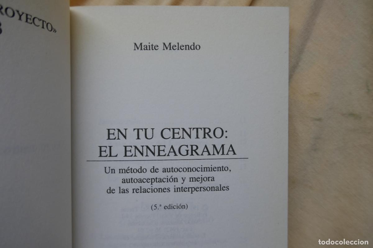 Libros de segunda mano: EN TU CENTRO: EL ENNEAGRAMA. MAITE MELENDO - EDITORIAL SAL TERRAE - Foto 4