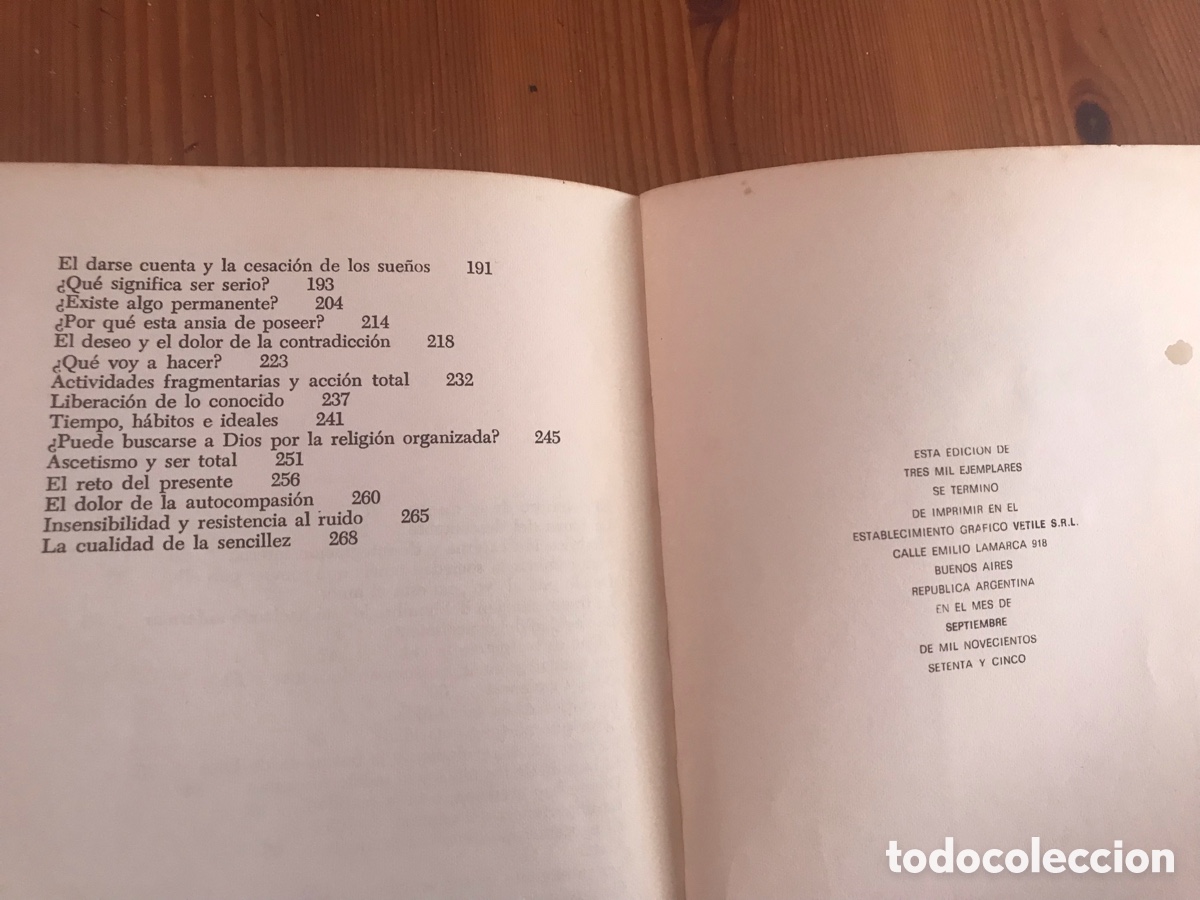 Libros de segunda mano: Comentarios sobre el vivir. Tercera serie. J. Krishnamurti - Foto 5
