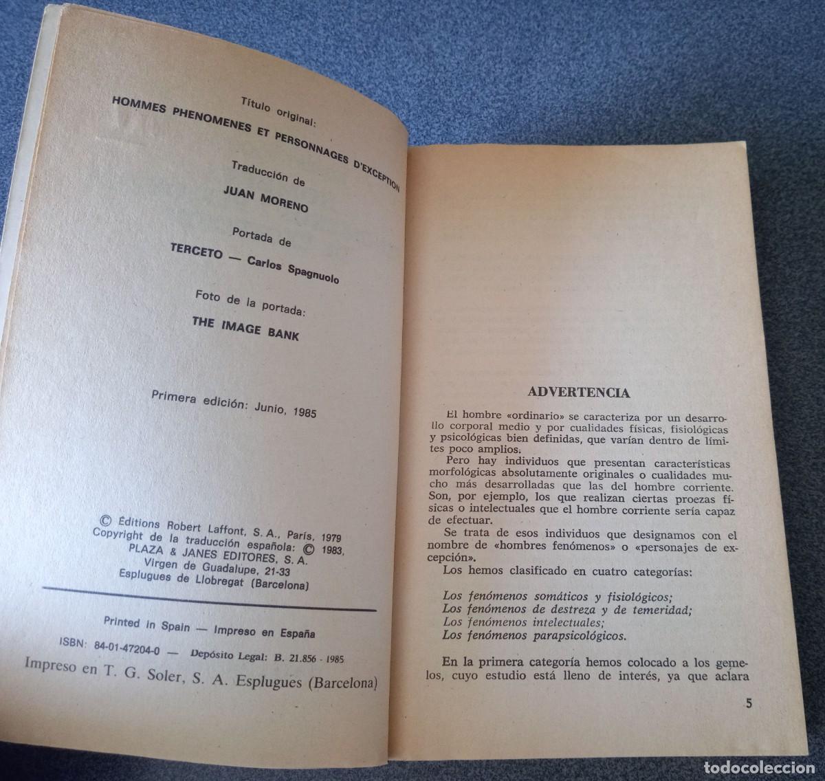 Libros de segunda mano: Hombres Y Fen&oacute;menos Y Personajes De Excepci&oacute;n Robert Tocquet - Foto 4