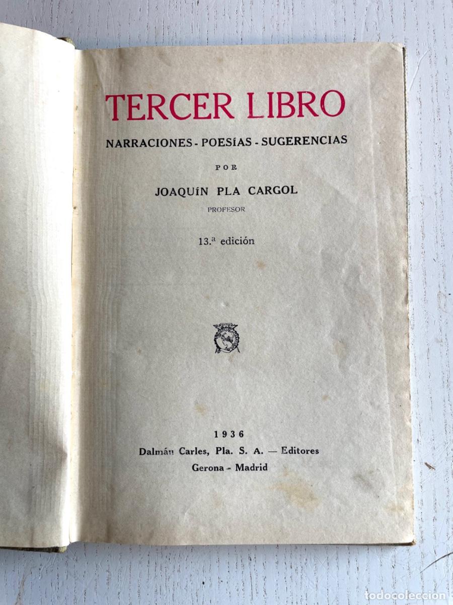 Libros de segunda mano: Tercer libro Joaquin Pla Cargol - Foto 2