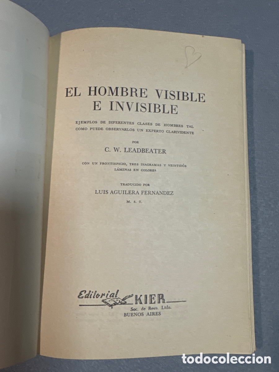 Libros de segunda mano: LEADBEATER : EL HOMBRE VISIBLE E INVISIBLE - Foto 5