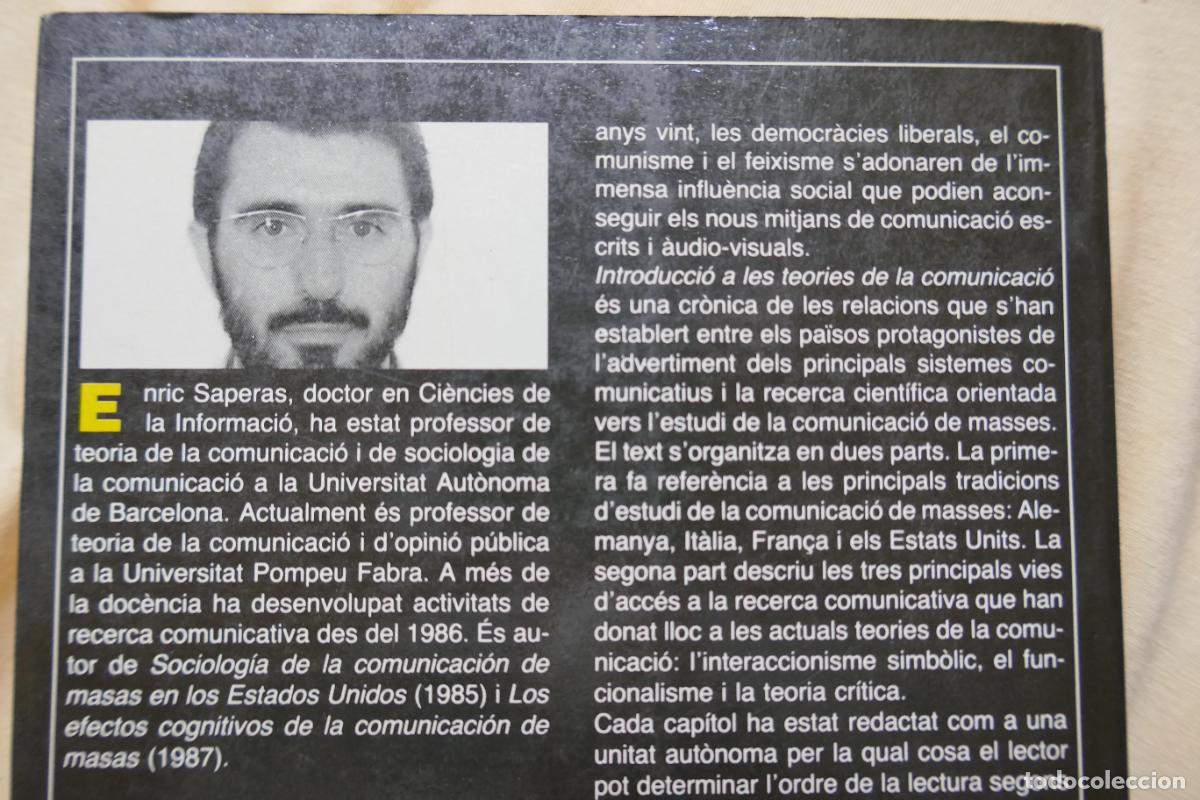 Libros de segunda mano: INTRODUCCI&Oacute; A LES TEORIES DE LA COMUNICACI&Oacute; - ENRIC SAPERAS - Foto 11