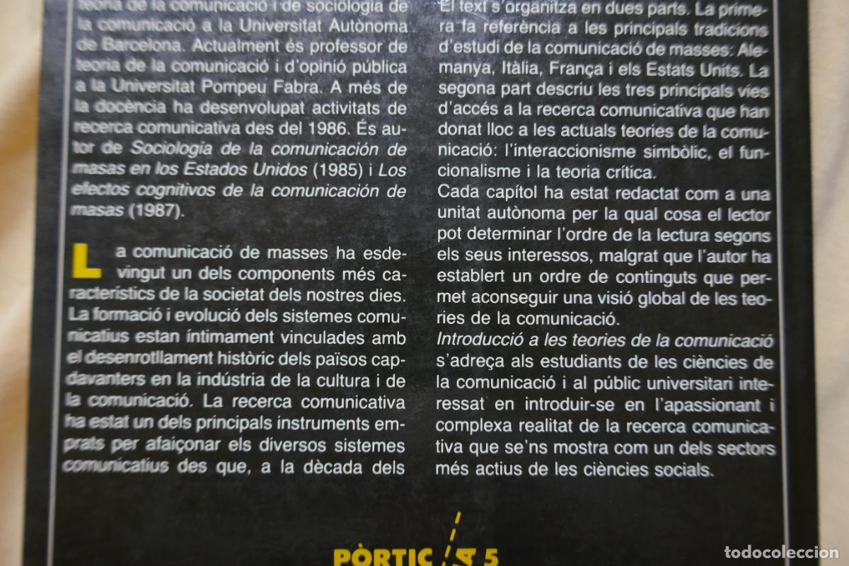 Libros de segunda mano: INTRODUCCI&Oacute; A LES TEORIES DE LA COMUNICACI&Oacute; - ENRIC SAPERAS - Foto 12