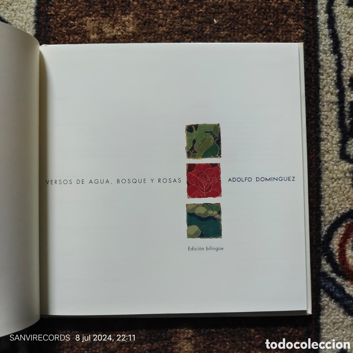 Libros de segunda mano: VERSOS DE AGUA, BOSQUE Y ROSAS (ADOLFO DOM&Iacute;NGUEZ) (EDICI&Oacute;N BILING&Uuml;E) - Foto 2