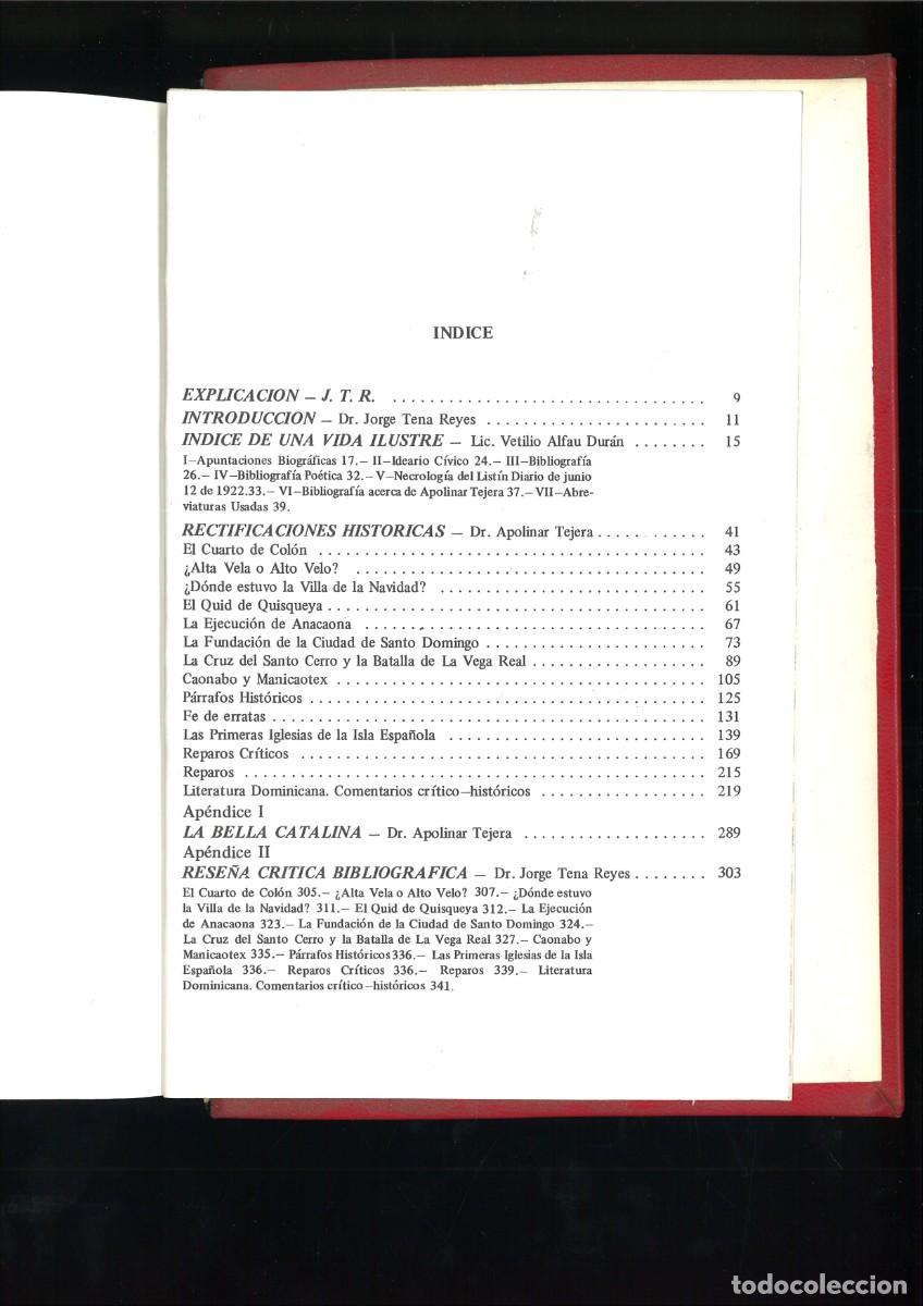 Libros de segunda mano: RECTIFICACIONES HISTORICAS. Apolinar Tejera - Foto 3