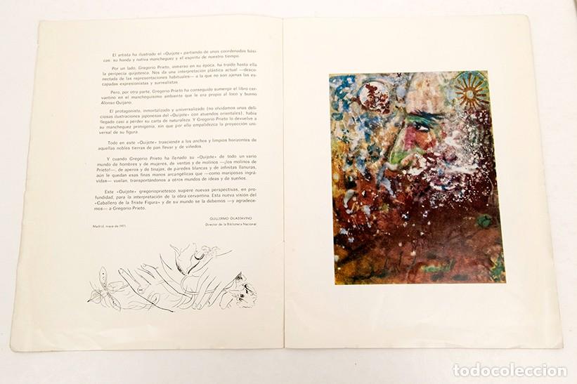 Libros de segunda mano: GREGORIO PRIETO - DEDICATORIA AUT&Oacute;GRAFA - 1971 - HOMENAJE A CERVANTES - Foto 5