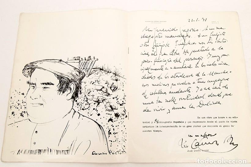 Libros de segunda mano: GREGORIO PRIETO - DEDICATORIA AUT&Oacute;GRAFA - 1971 - HOMENAJE A CERVANTES - Foto 7