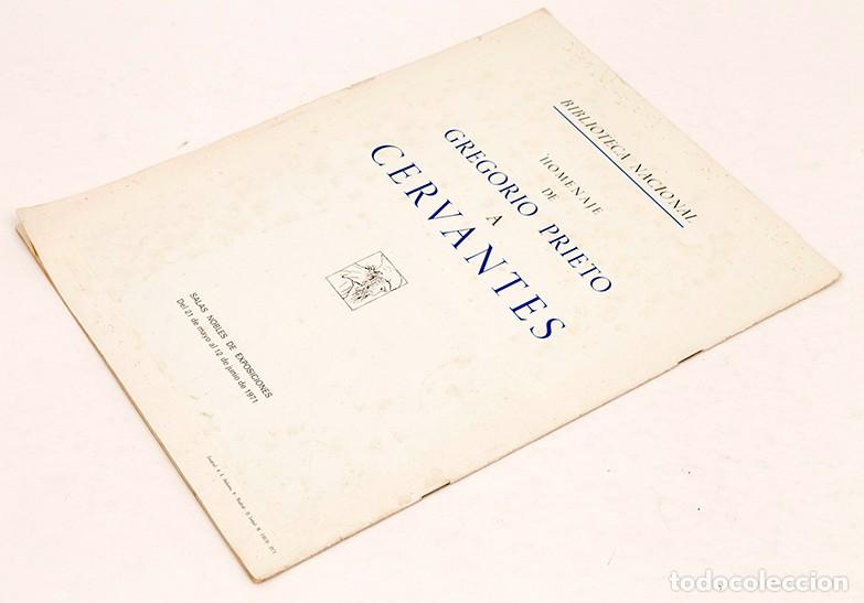 Libros de segunda mano: GREGORIO PRIETO - DEDICATORIA AUT&Oacute;GRAFA - 1971 - HOMENAJE A CERVANTES - Foto 8