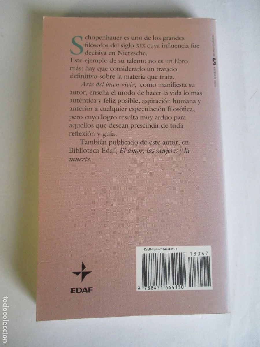 Libros de segunda mano: ARTHUR SCHOPENHAUER Arte del buen vivir W28085 - Foto 2