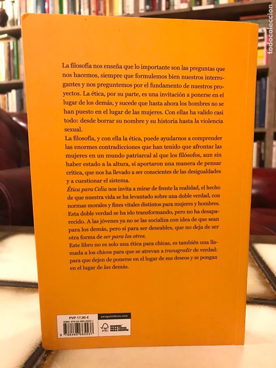 Libros de segunda mano: &Eacute;tica para Celia. Ana de Miguel. - Foto 2