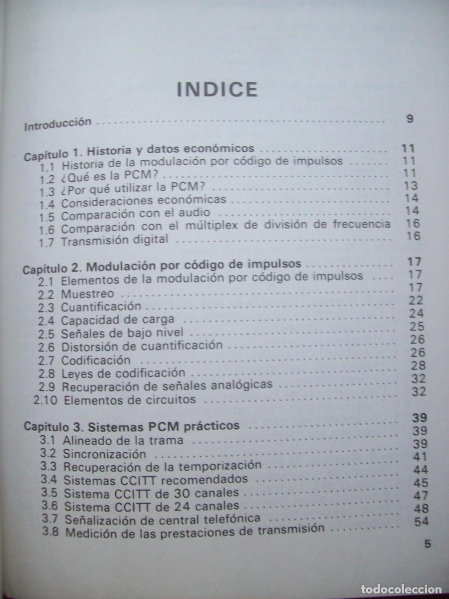 Libros de segunda mano: PCM Y TRANSMISION DIGITAL . BENNETT - Foto 2