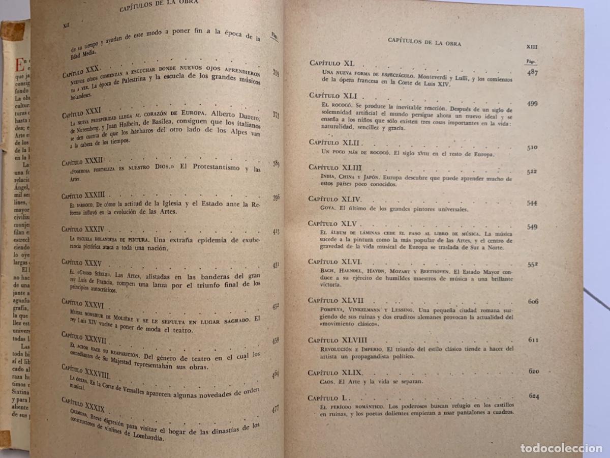 Libros de segunda mano: Las Artes de H.W. Van Loon - Foto 5