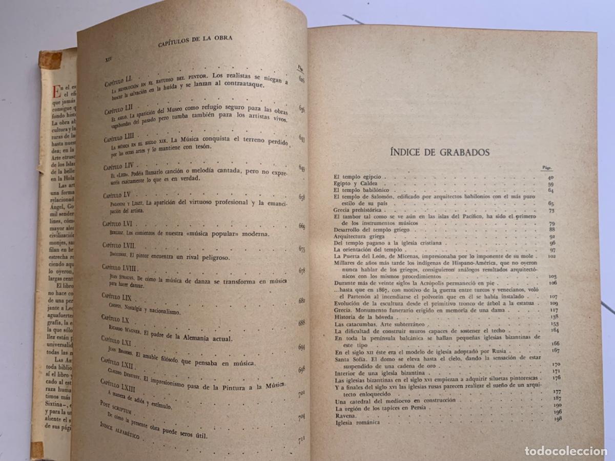 Libros de segunda mano: Las Artes de H.W. Van Loon - Foto 6