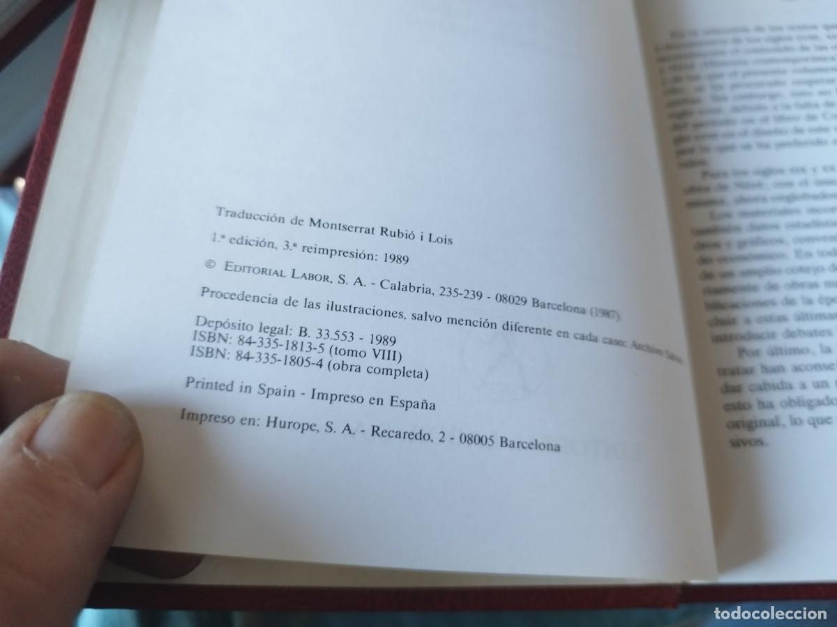Libros de segunda mano: HISTORIA UNIVERSAL LABOR, 8 TOMOS COMPLETA - Foto 8