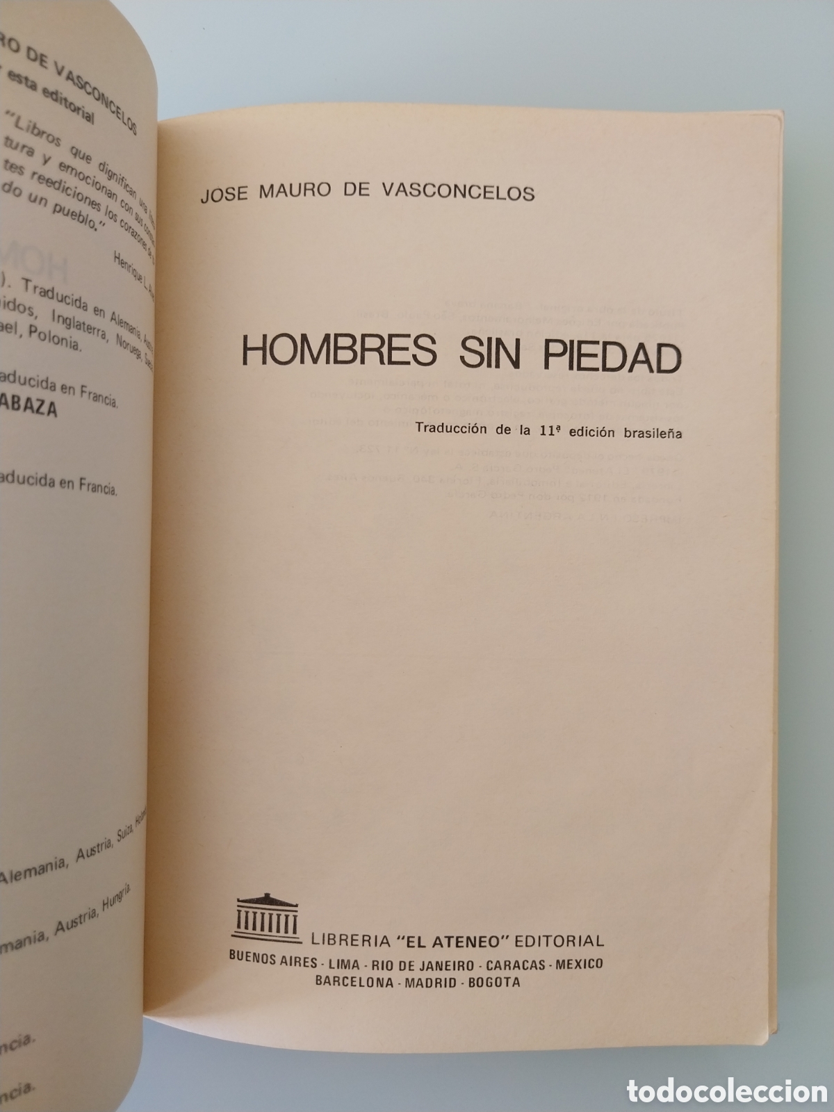 Libros de segunda mano: HOMBRES SIN PIEDAD (VASCONCELOS) - Foto 3