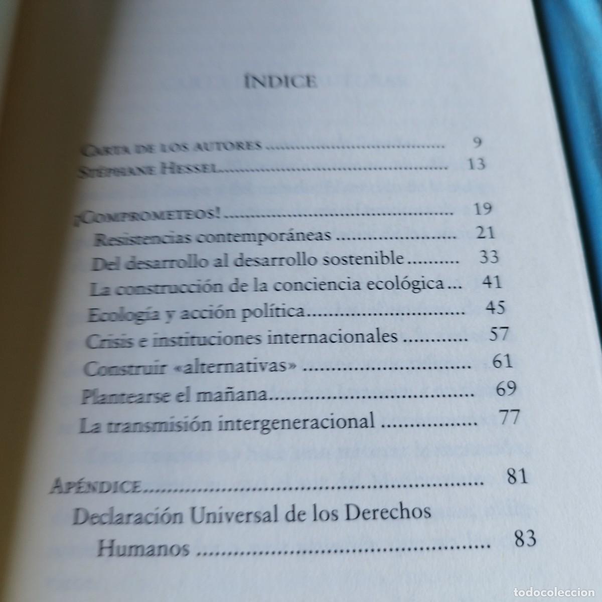 Libros de segunda mano: COMPROMETEOS / STEPHANE HESSEL / GRAVOL 60 / DESTINO - Foto 9