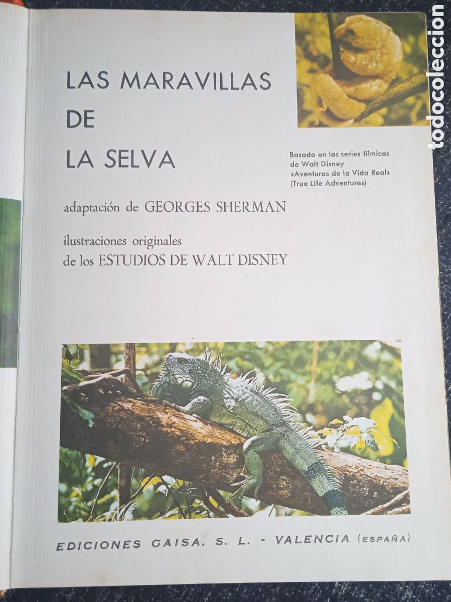 Libros de segunda mano: MARAVILLAS DE LA SELVA. WALT DISNEY. - Foto 2