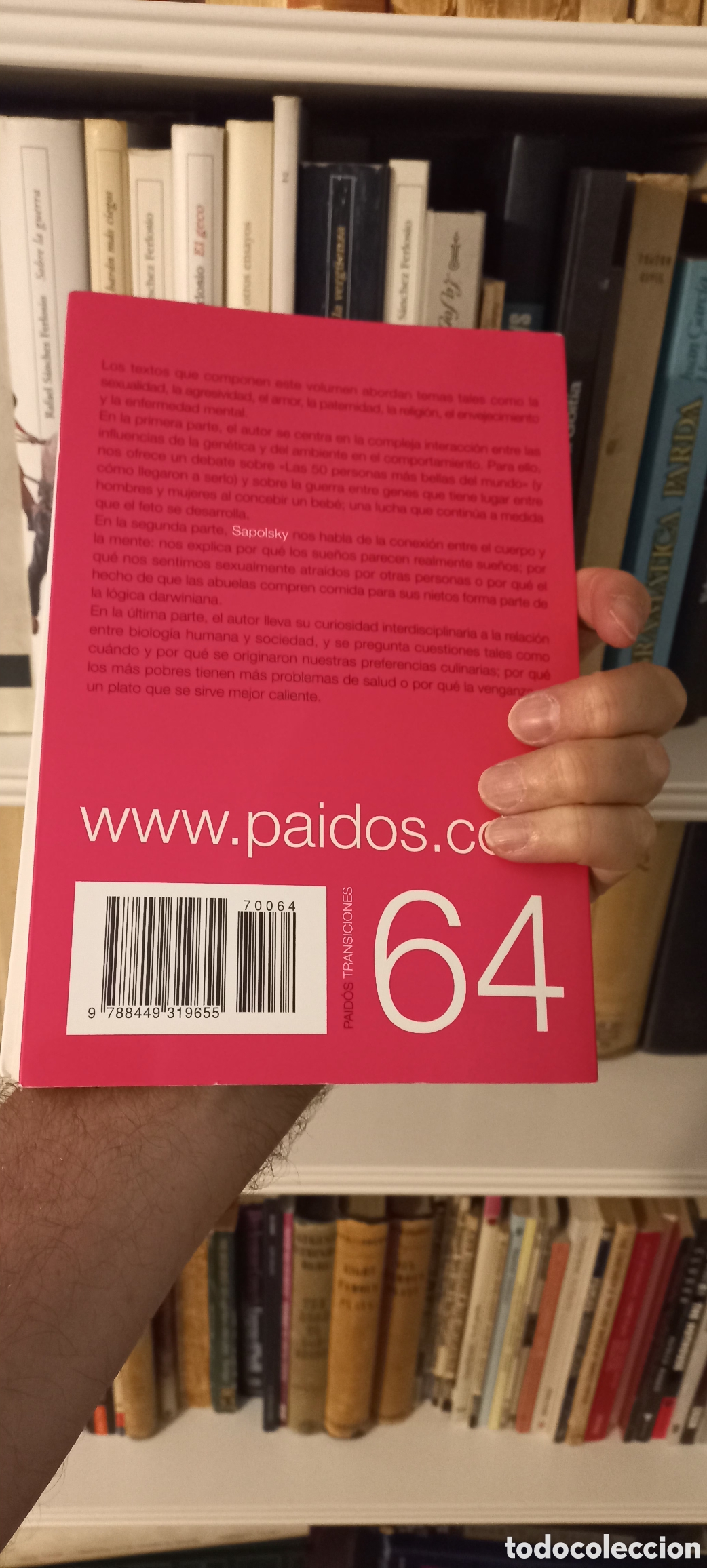 Libros de segunda mano: El mono enamorado, Robert M. Sapolsky - Foto 2
