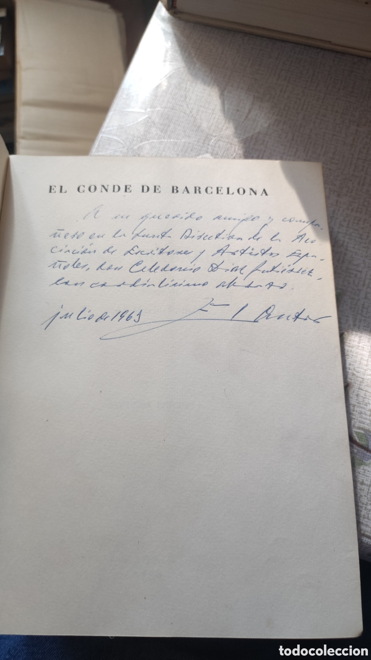Libros de segunda mano: Libro el Conde de Barcelona - Foto 3
